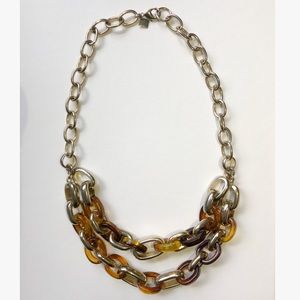 Banana Republic Tortoise Gold Link Necklace